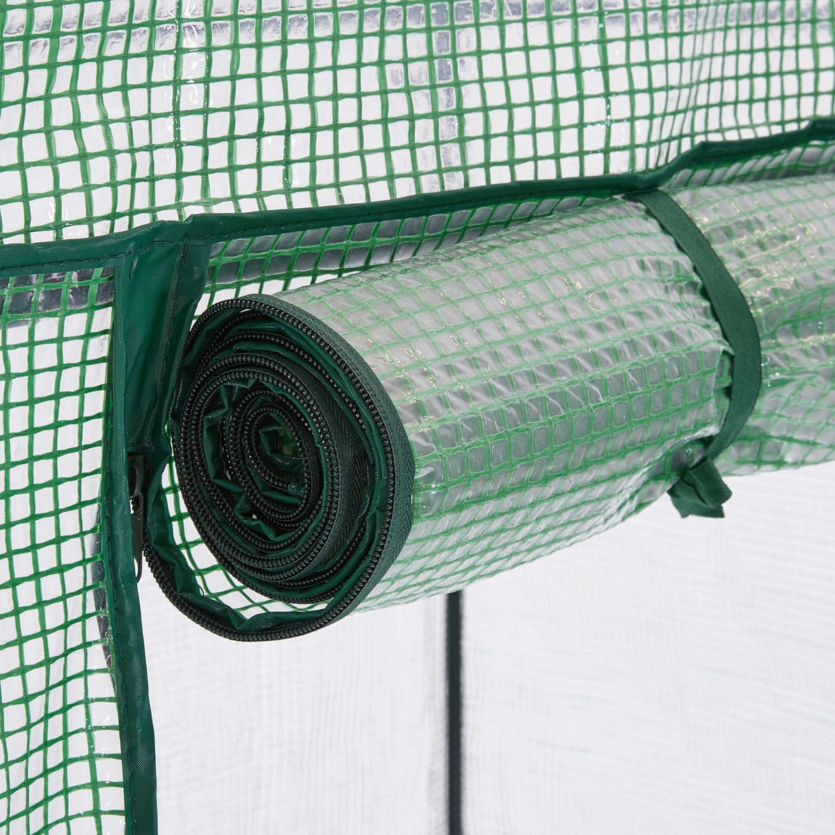 Foil greenhouse with shelf