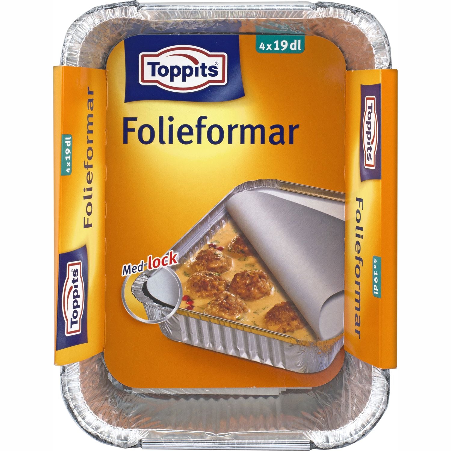 Foil molds with lid 19dl 15pcs DFP