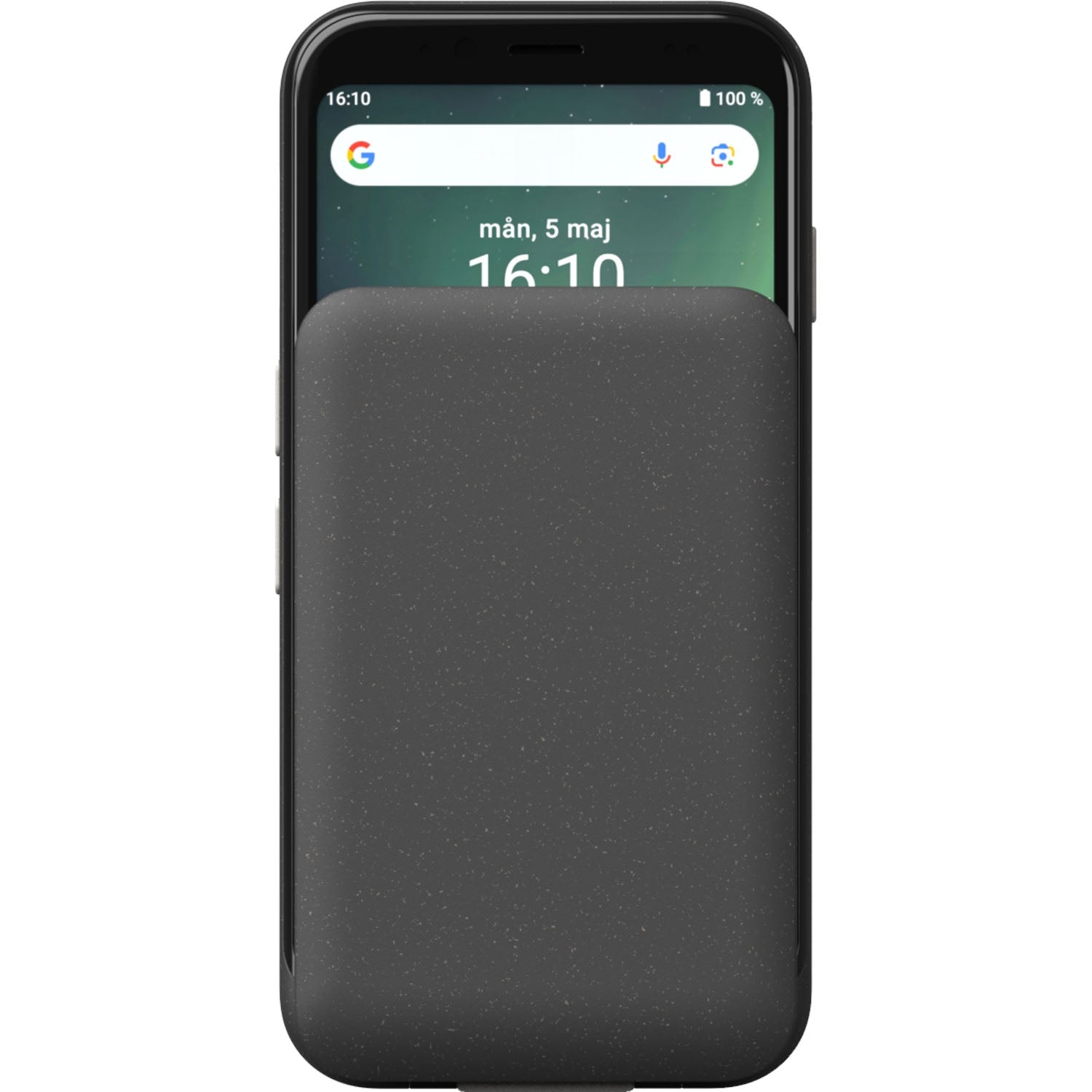 Foldable 4G Smartphone with Backlit Keypad, Gray