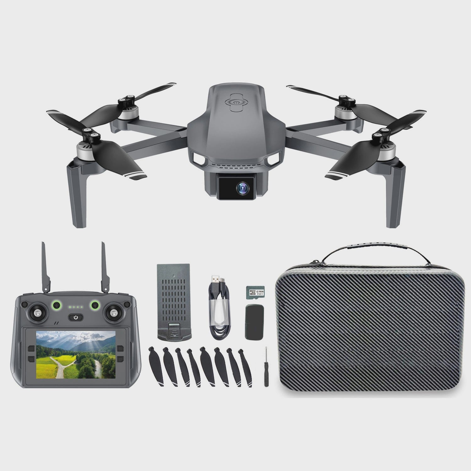 Foldable 4K GPS Drone with Brushless Motors and FPV