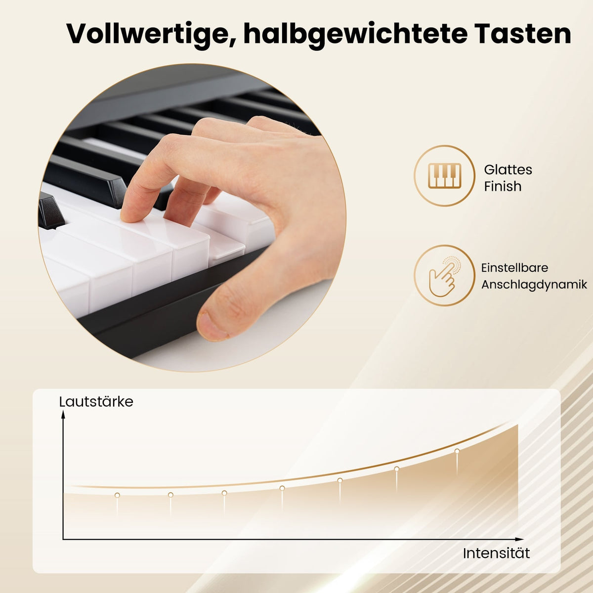 Foldable 88-Key Piano Keyboard with Dual Mode & Learning