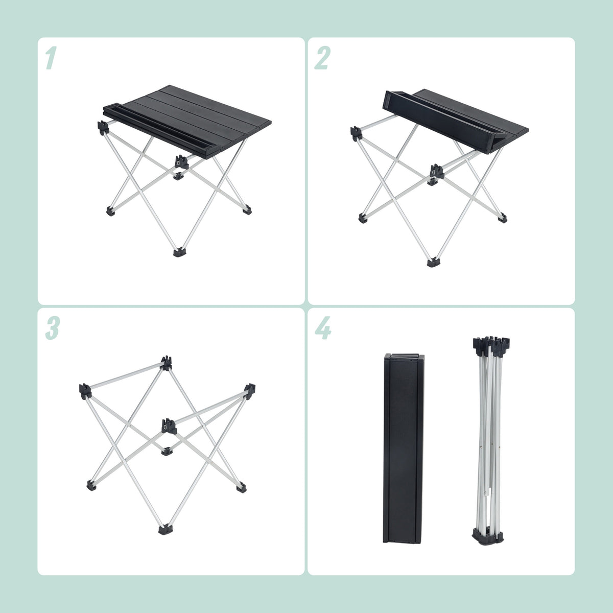 Foldable Aluminium Camping Table – Lightweight, Portable