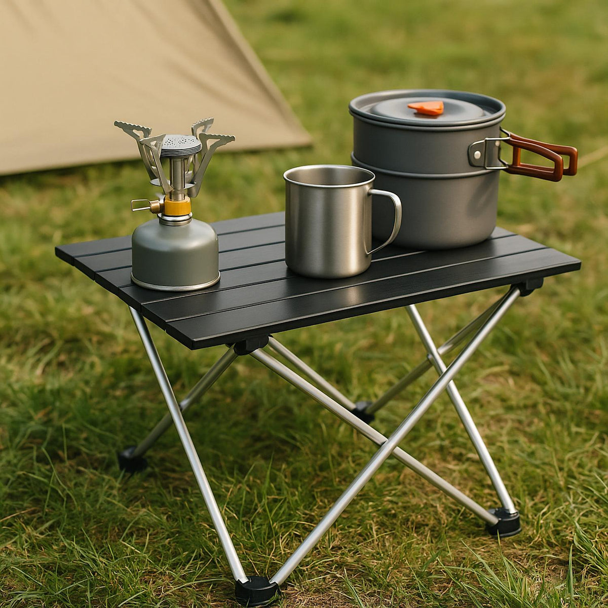Foldable Aluminium Camping Table – Lightweight, Portable