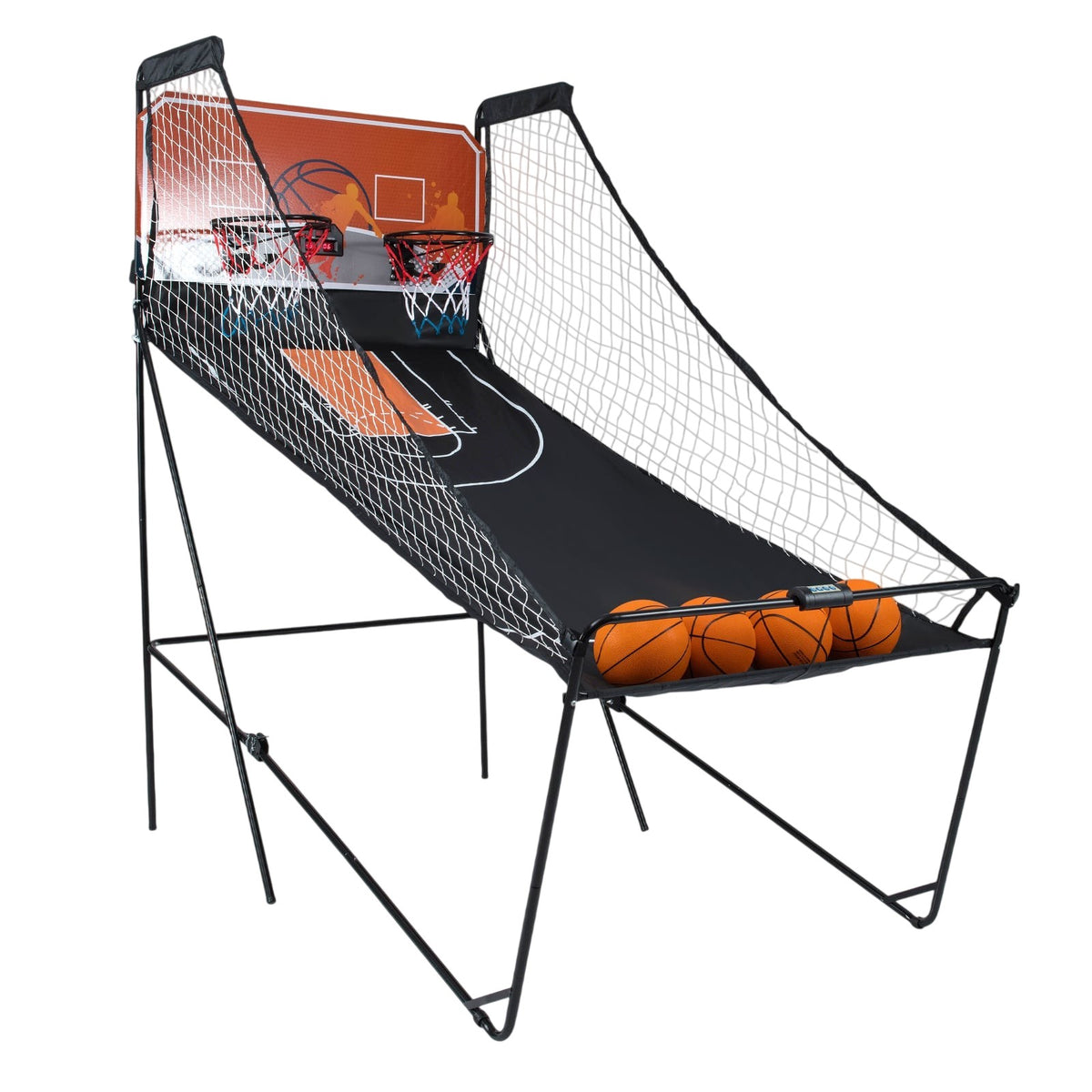Foldable Arcade Basketball Game with 8 Modes & Scoreboard