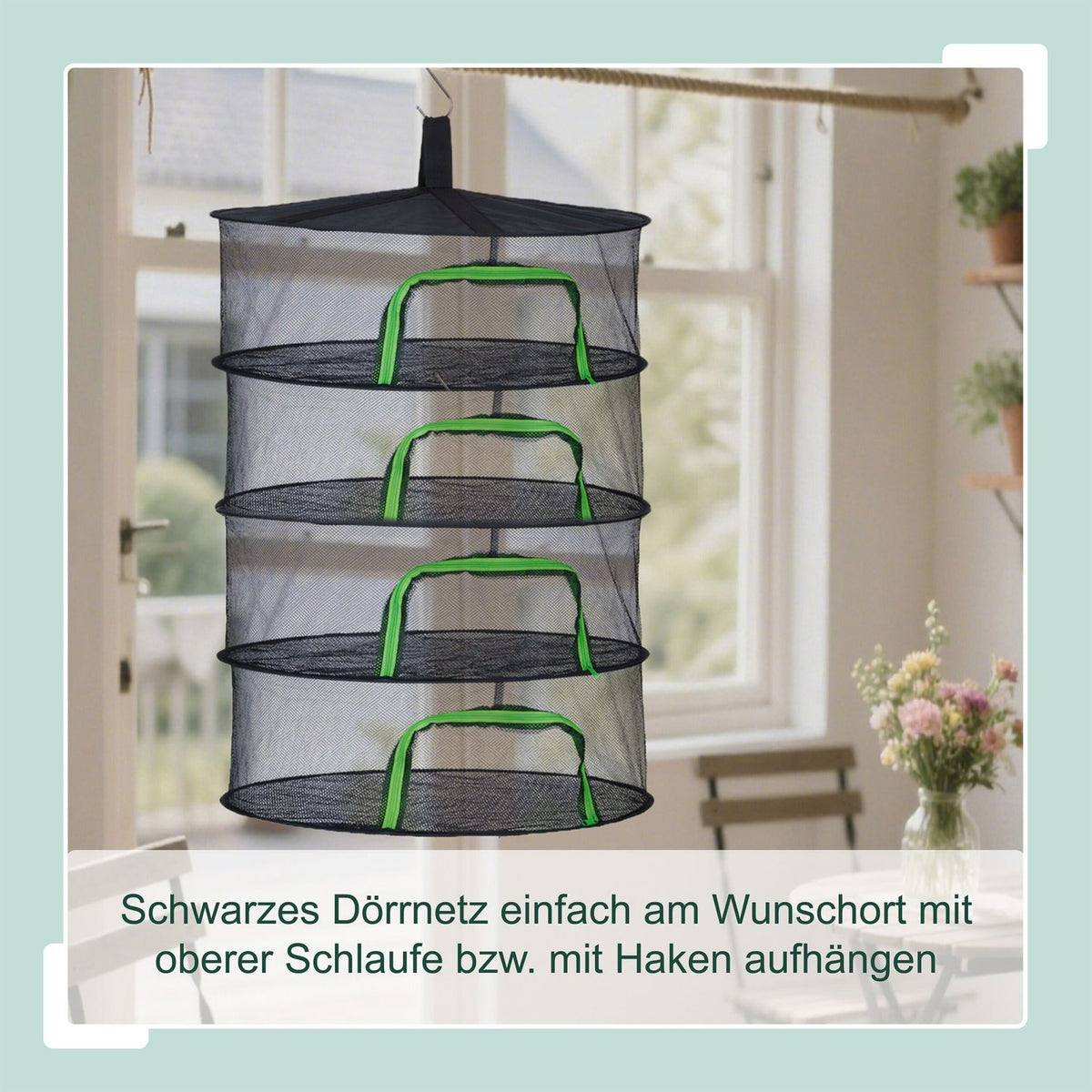 Foldable Drying Net for Herbs, Fruits, and Clothes