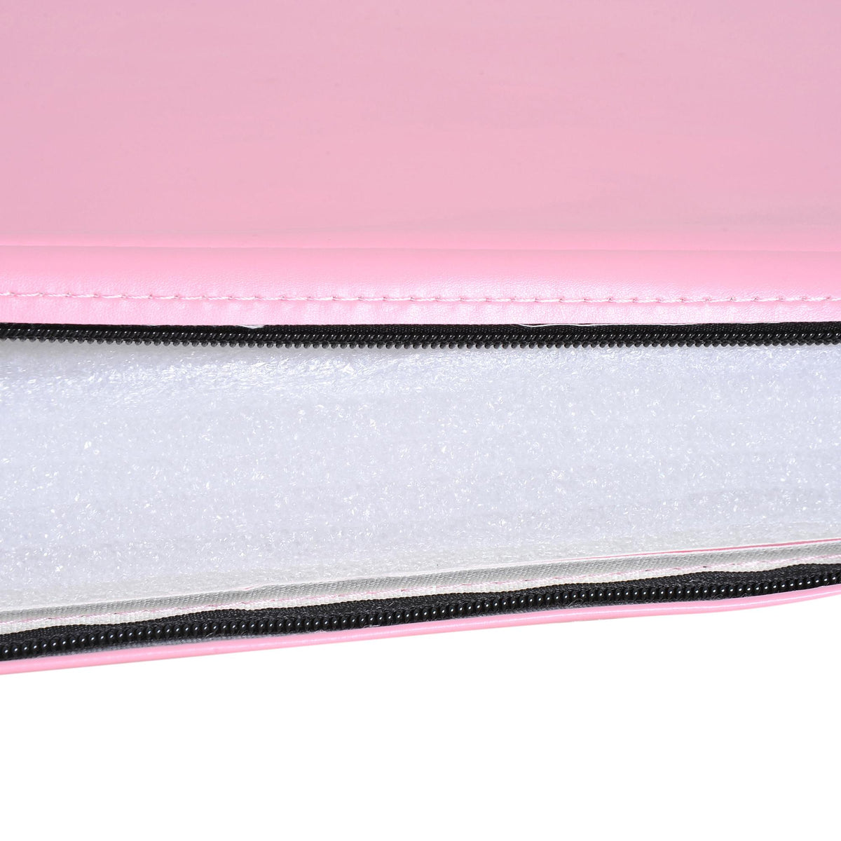 Foldable Fitness Mat with Handles, 180x60x5 cm, Pink