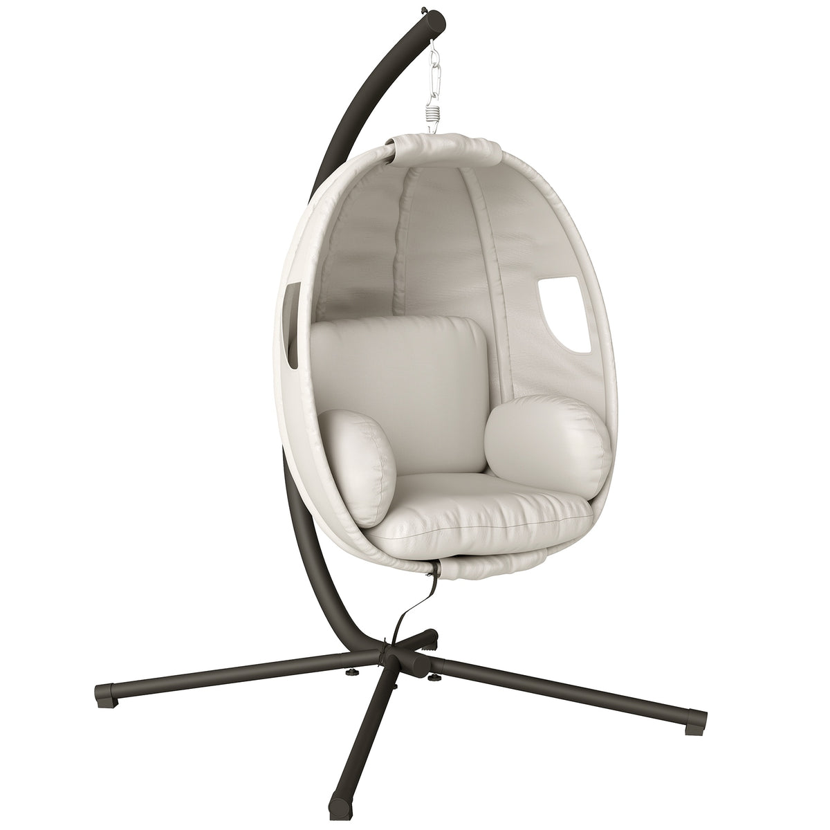 Foldable Hanging Chair with Stand, Adjustable, 120kg Capacity