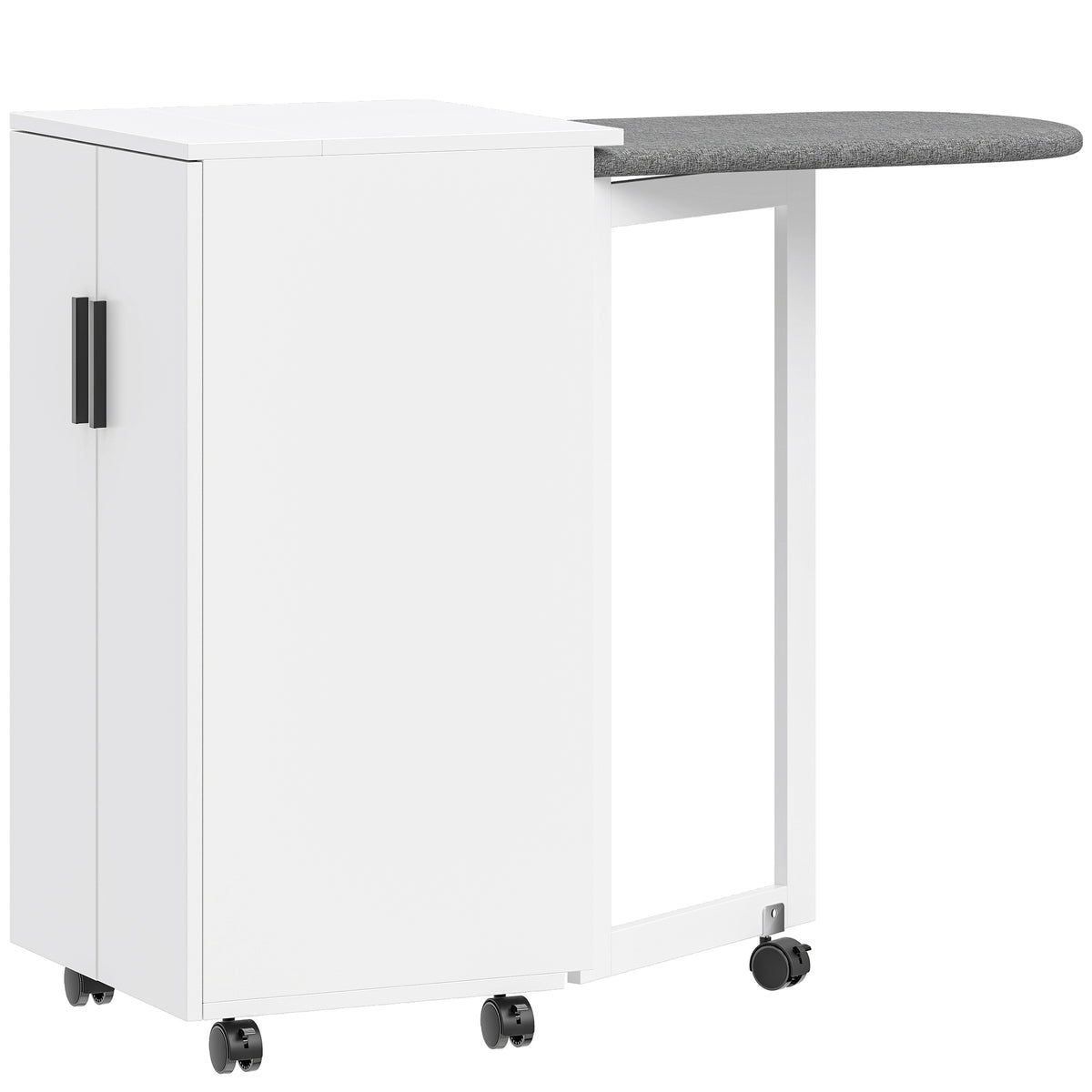 Foldable Ironing Board Cabinet with Heat-Resistant Surface