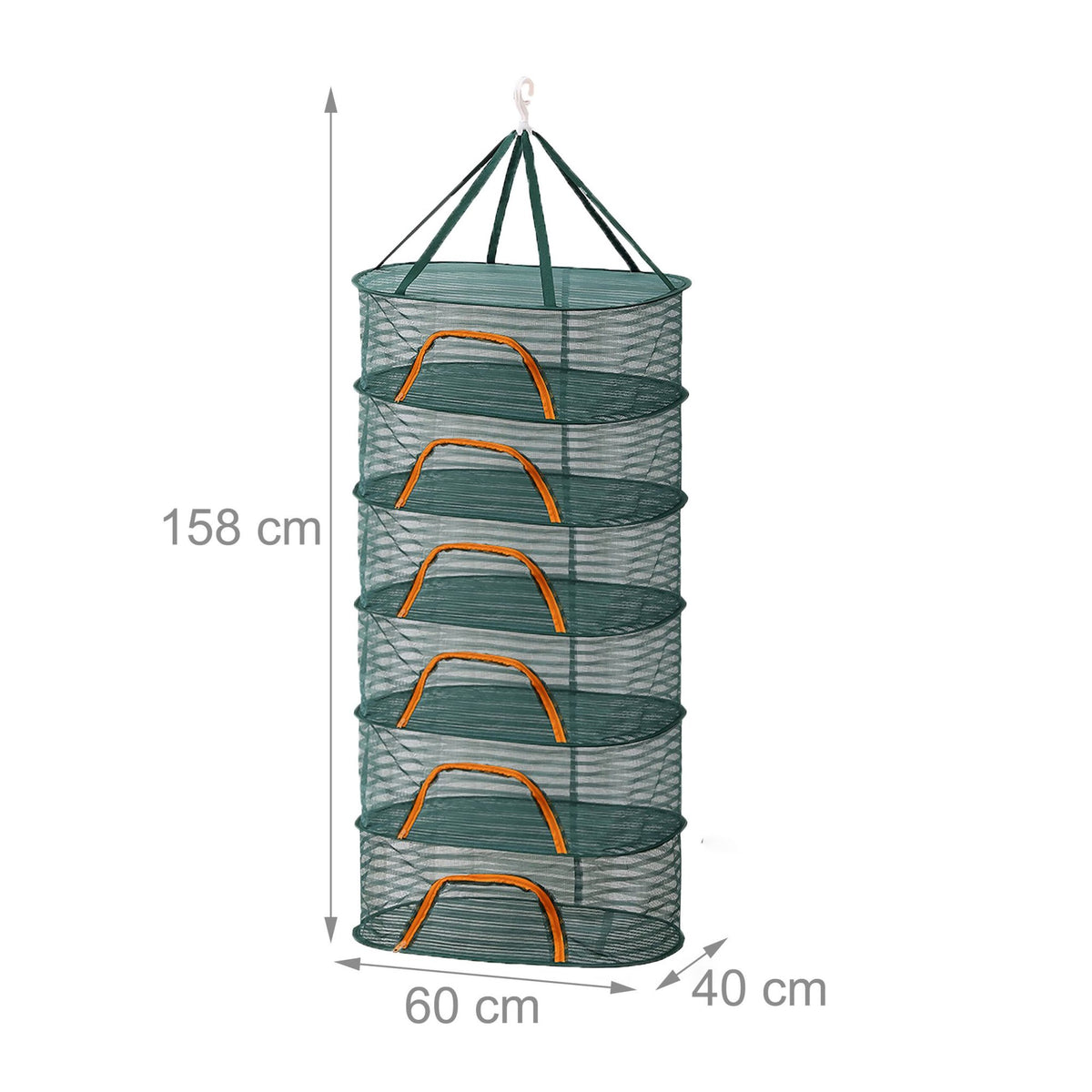 Foldable Oval Drying Net for Herbs, Fruits, and More