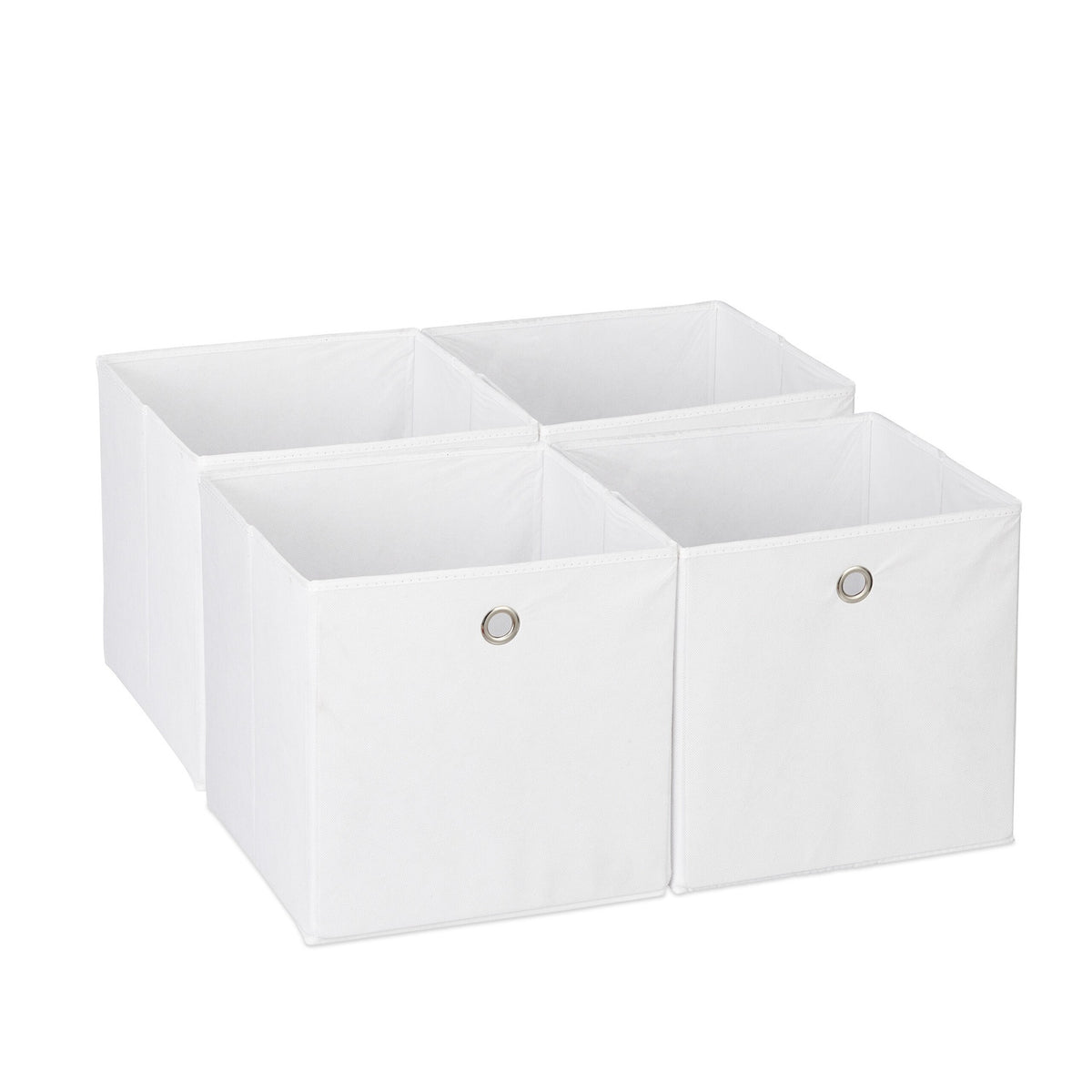 Foldable Shelf Storage Baskets, Set of 4, Fabric Organizers
