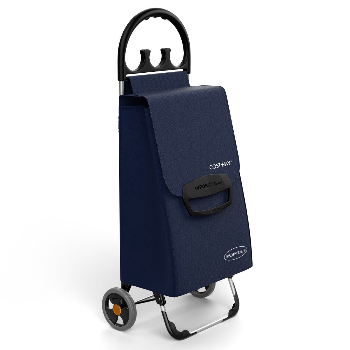 Foldable Shopping Cart, 70L Detachable Bag, Aluminum