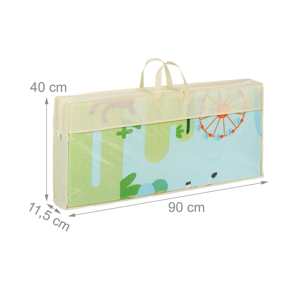 Foldable animal play mat