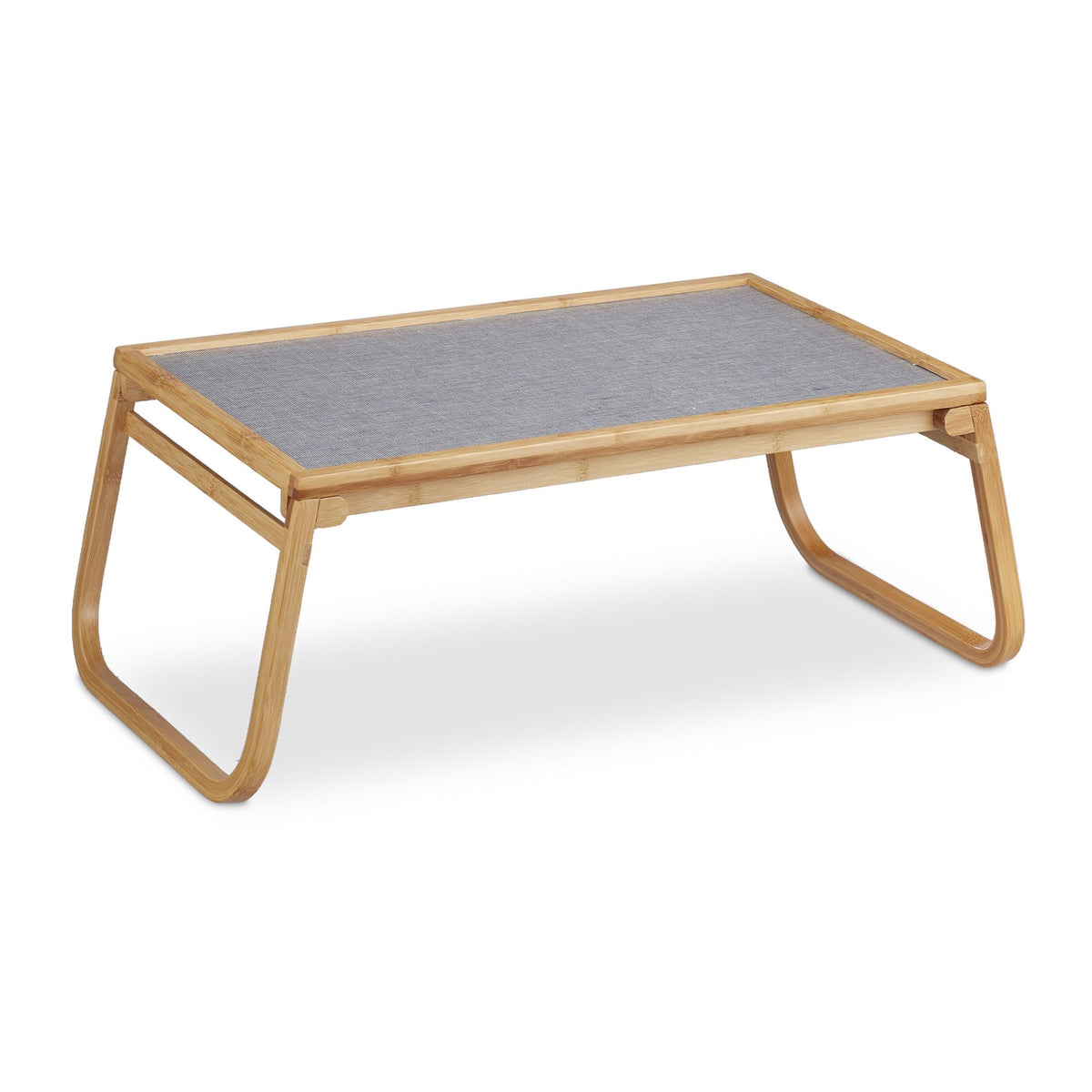 Foldable bamboo bed tray