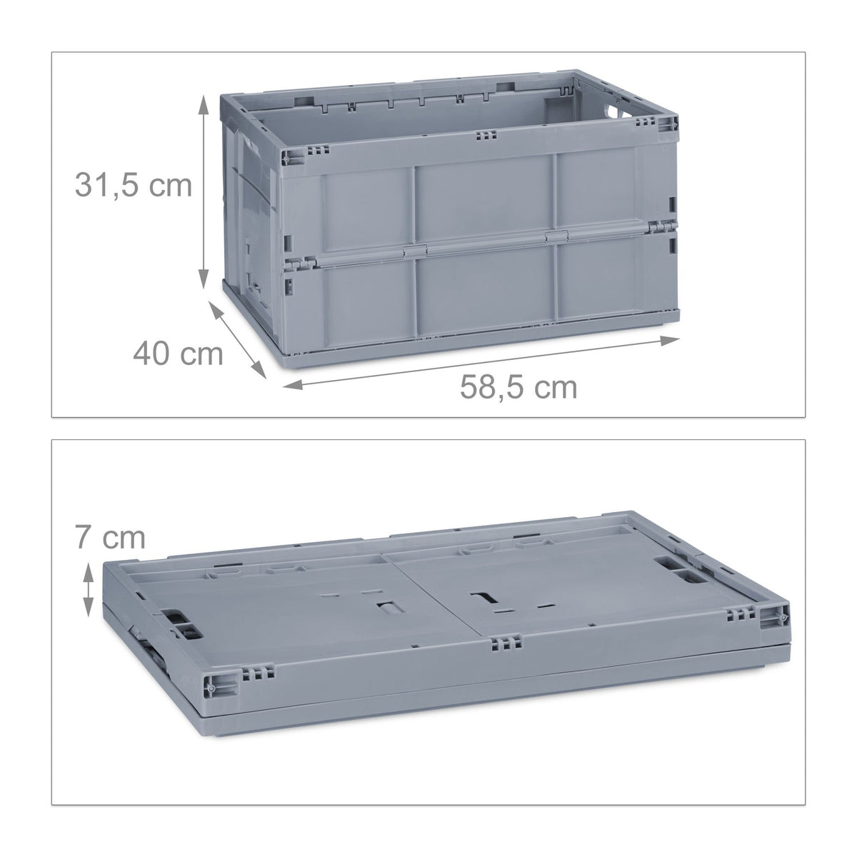 Foldable box stable