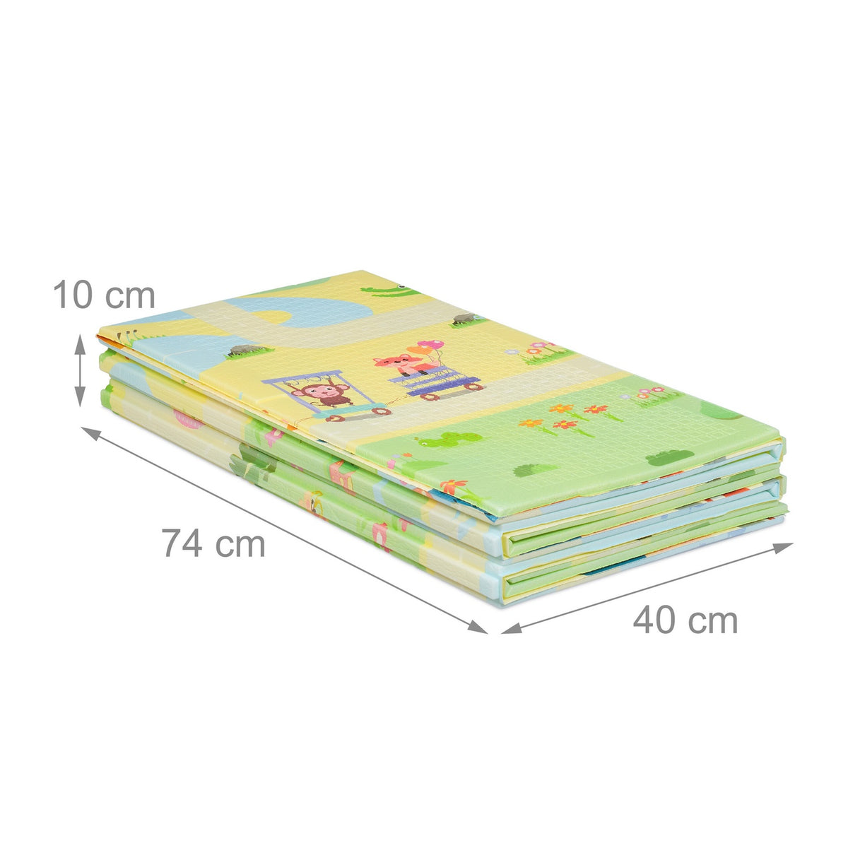 Foldable play mat Animals, road, ABC