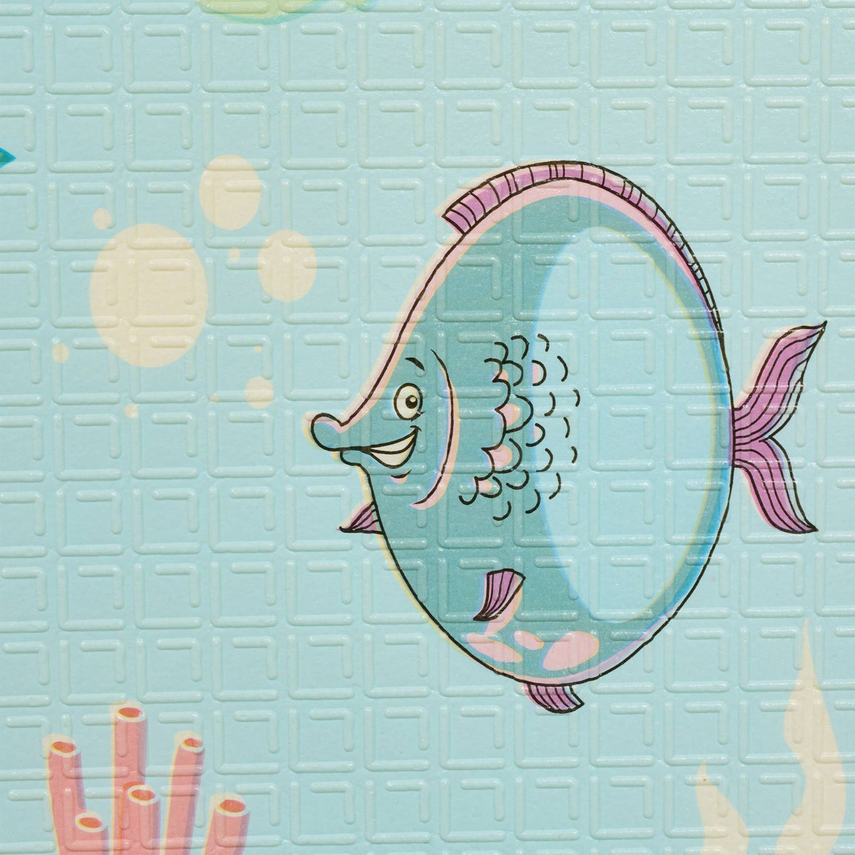 Foldable play mat with cute animal motifs