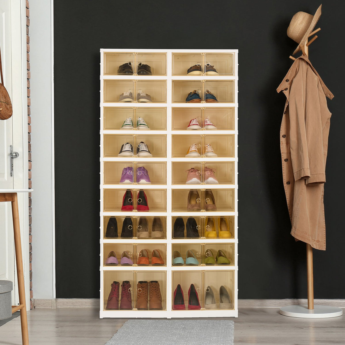 Foldable shoe shelf