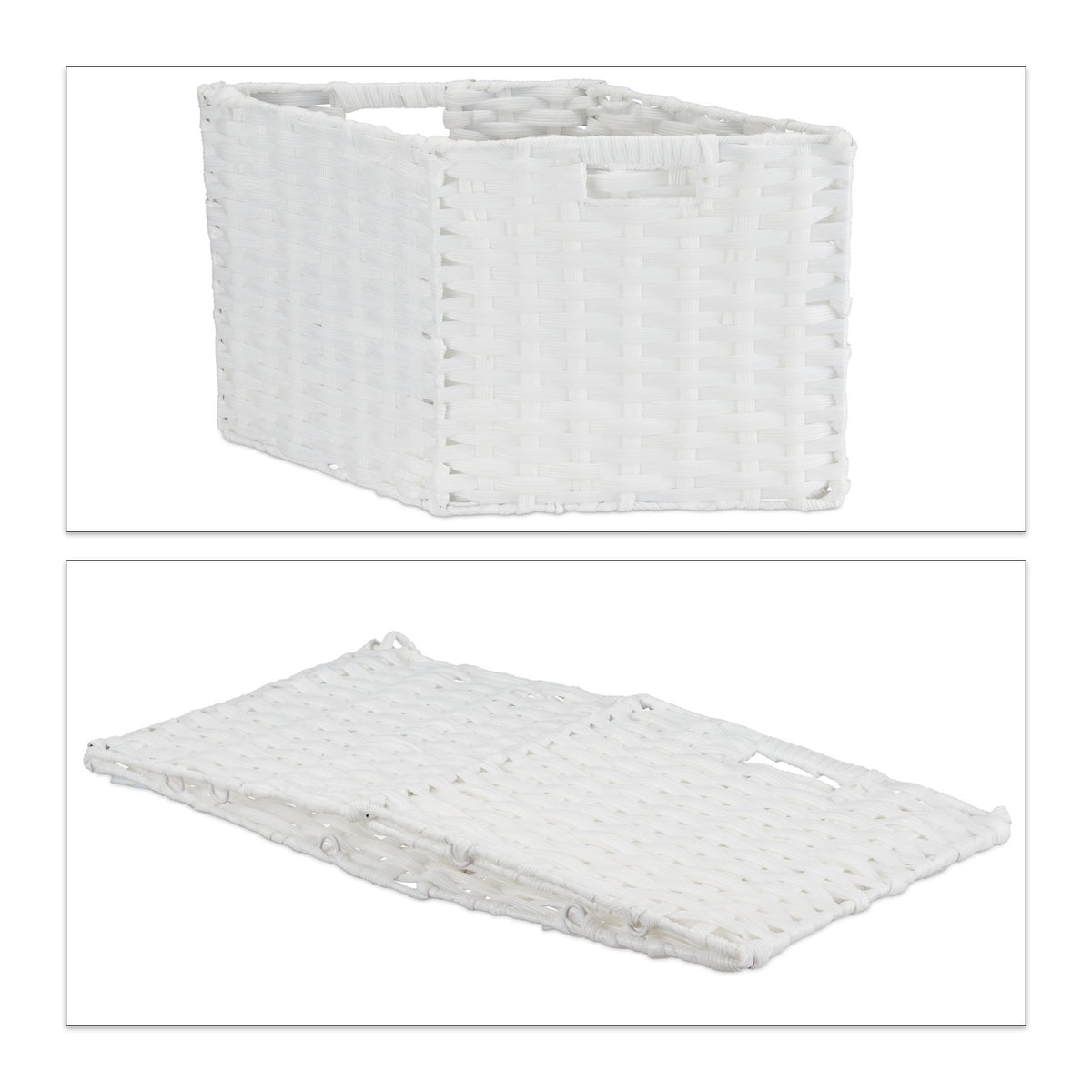 Foldable storage basket