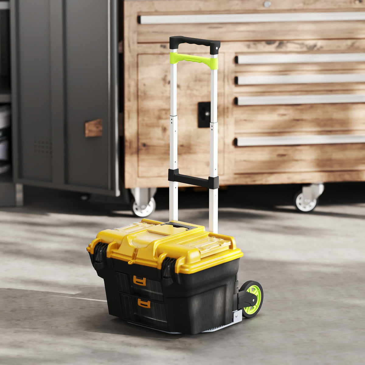 Folding Aluminum Hand Truck, Telescopic Handle, 100 cm