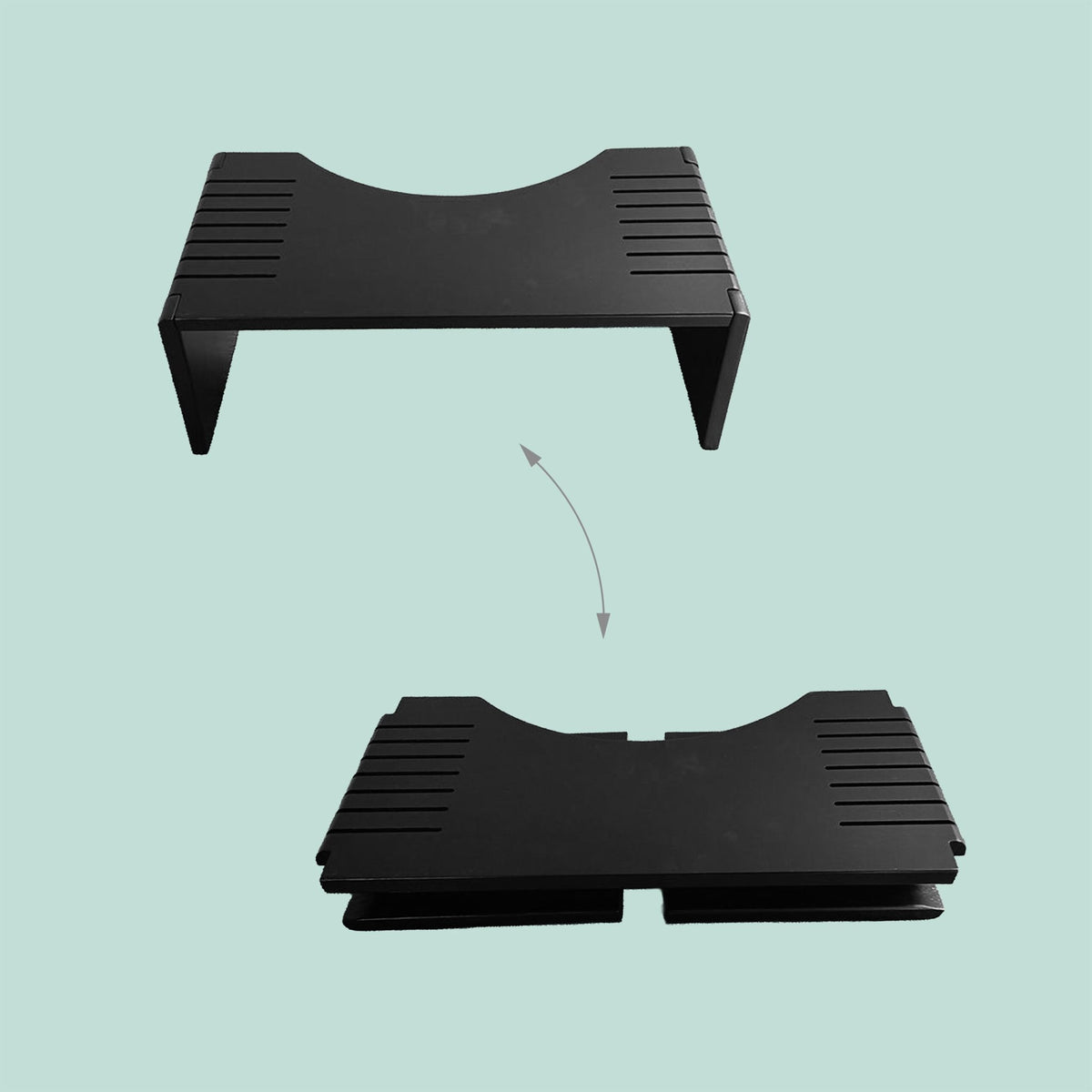 Folding Bamboo Toilet Stool – Non-Slip, Space-Saving