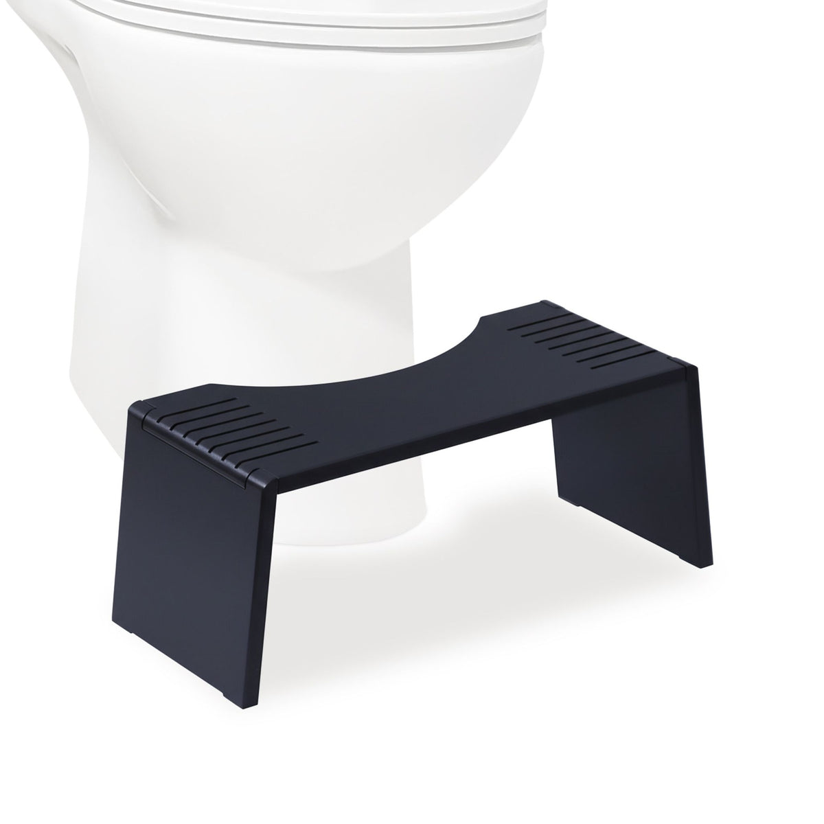 Folding Bamboo Toilet Stool – Non-Slip, Space-Saving