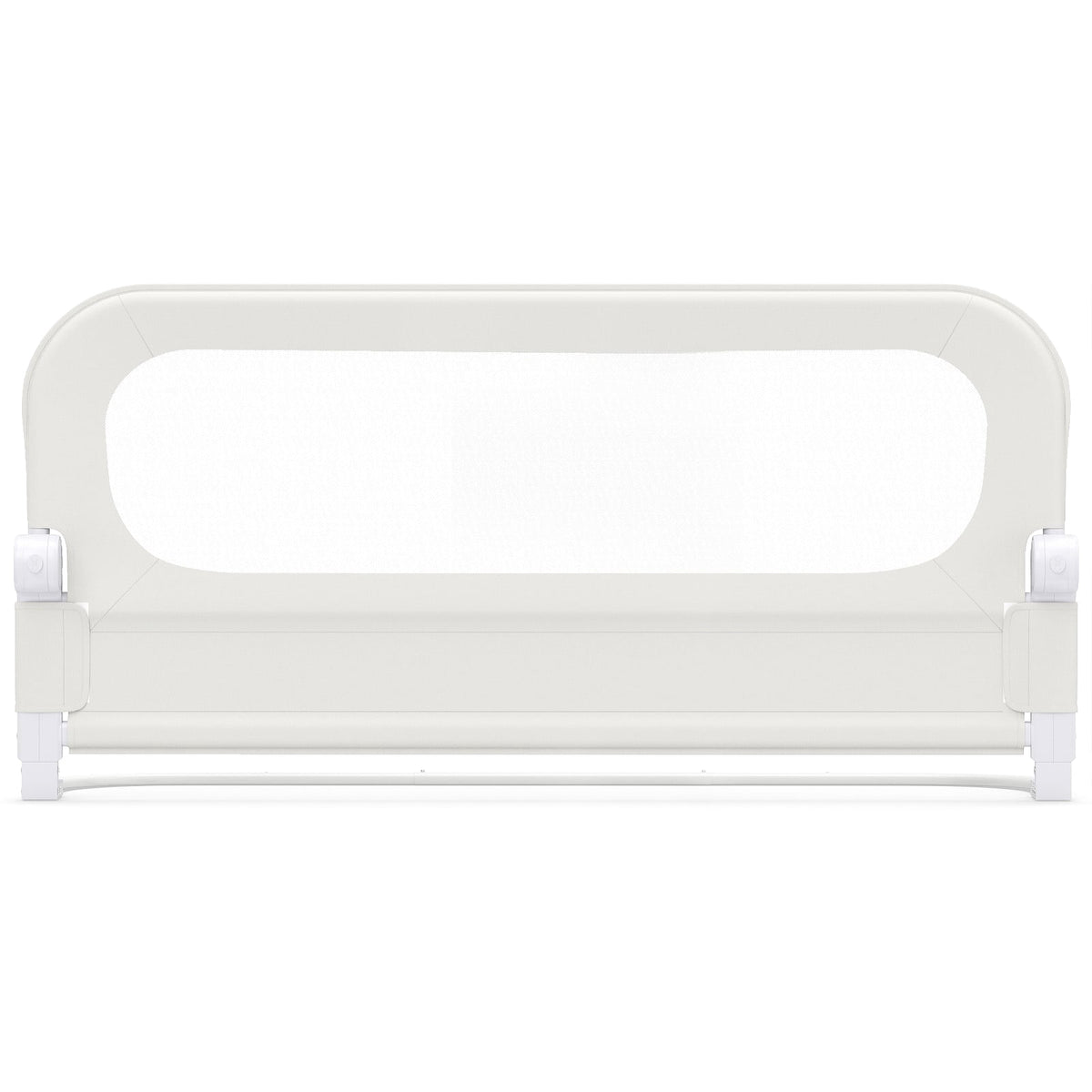 Folding Bed Rail with Removable Cover, 120x60 cm, White