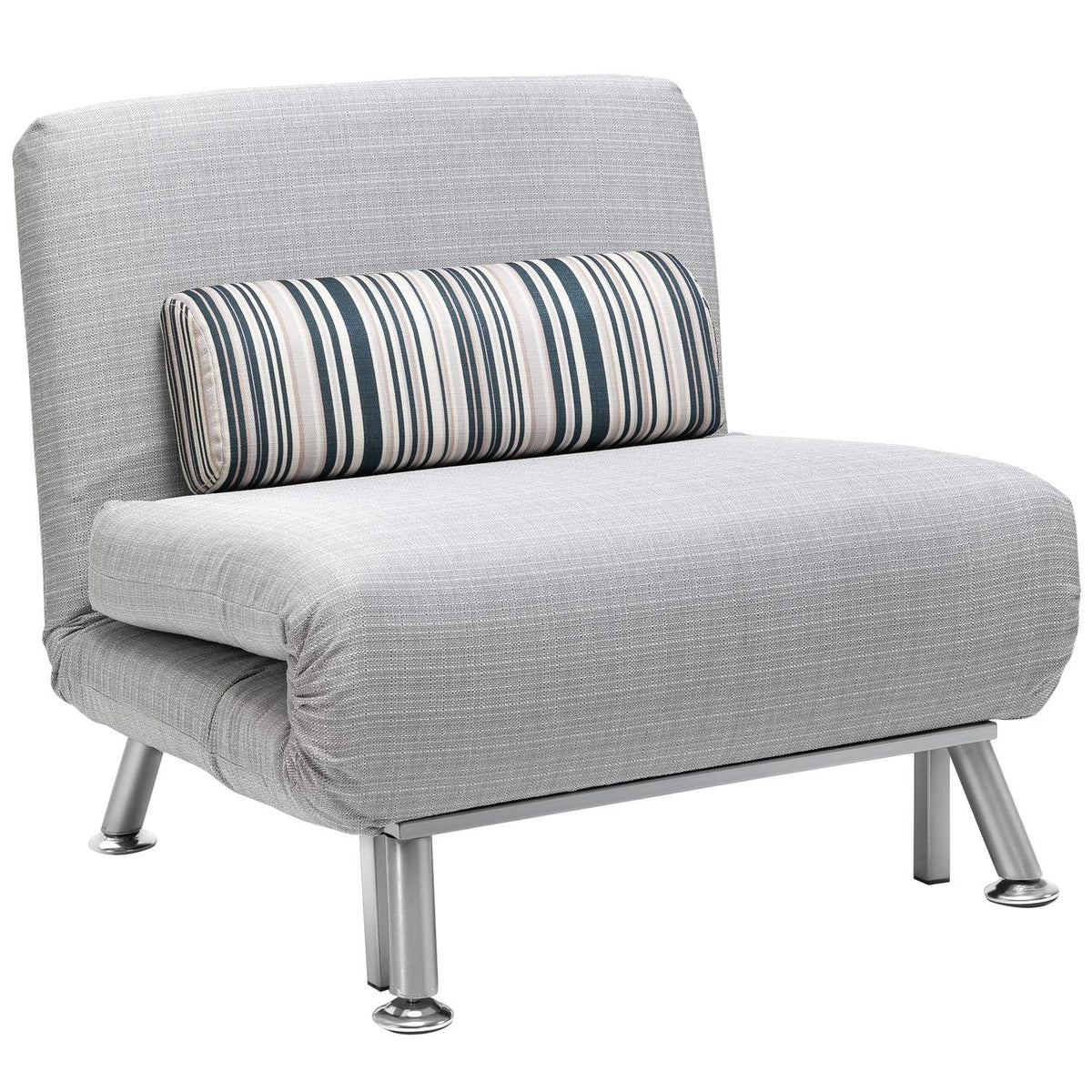 Folding Bed, Sofa Bed, Folding Mattress, Metal, Grey, 75X70X75Cm