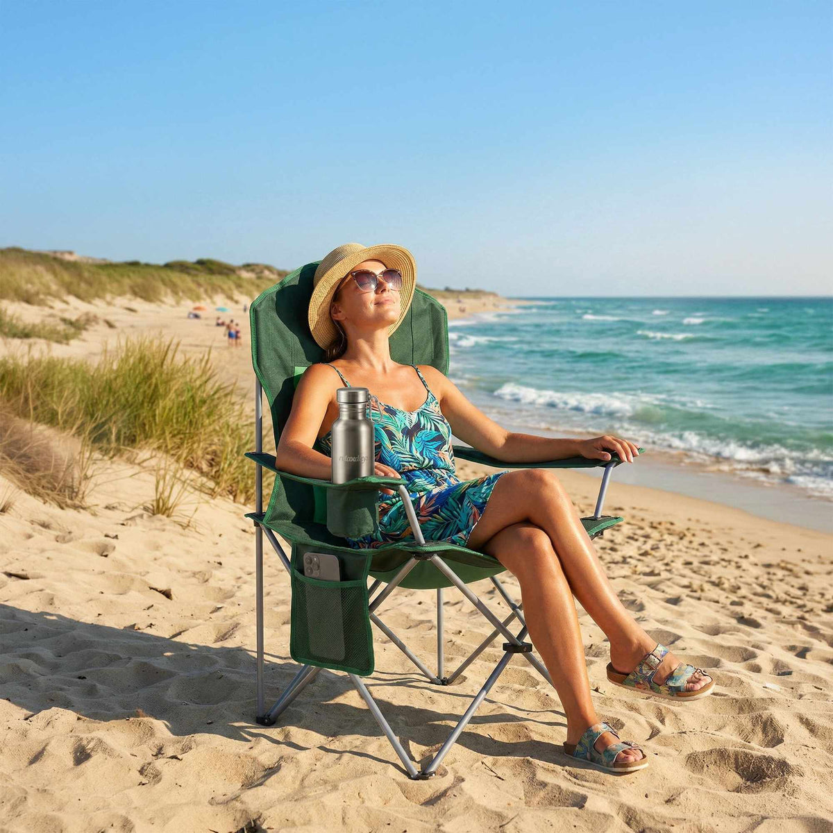 Folding Camping Chair – High Back, Padded Seat, Carry Bag