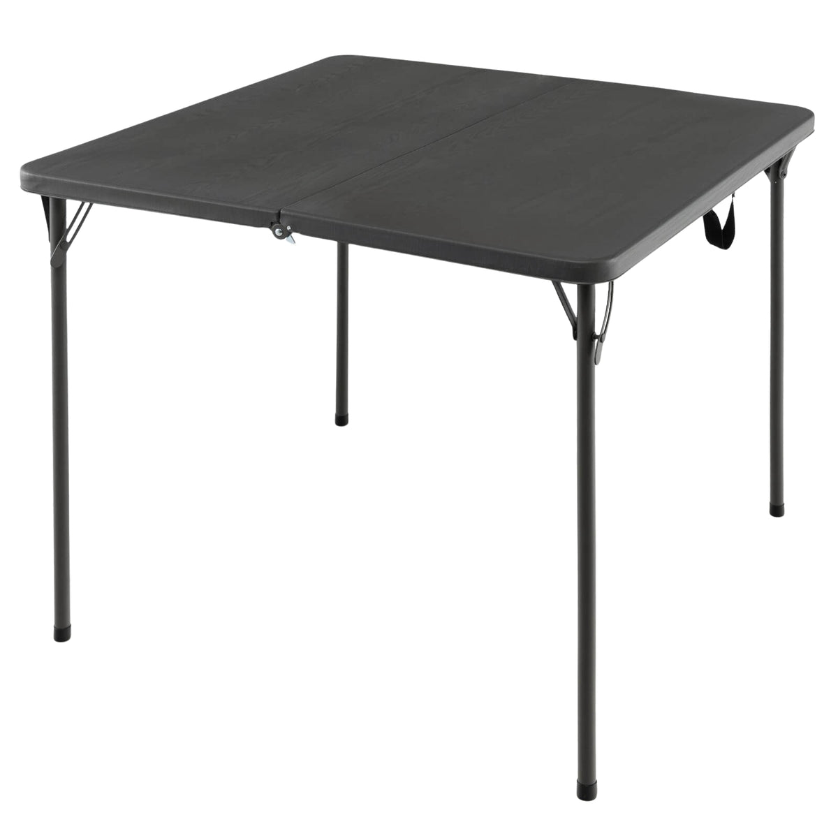 Folding Camping Table, HDPE Top, Steel Frame, 330 lb