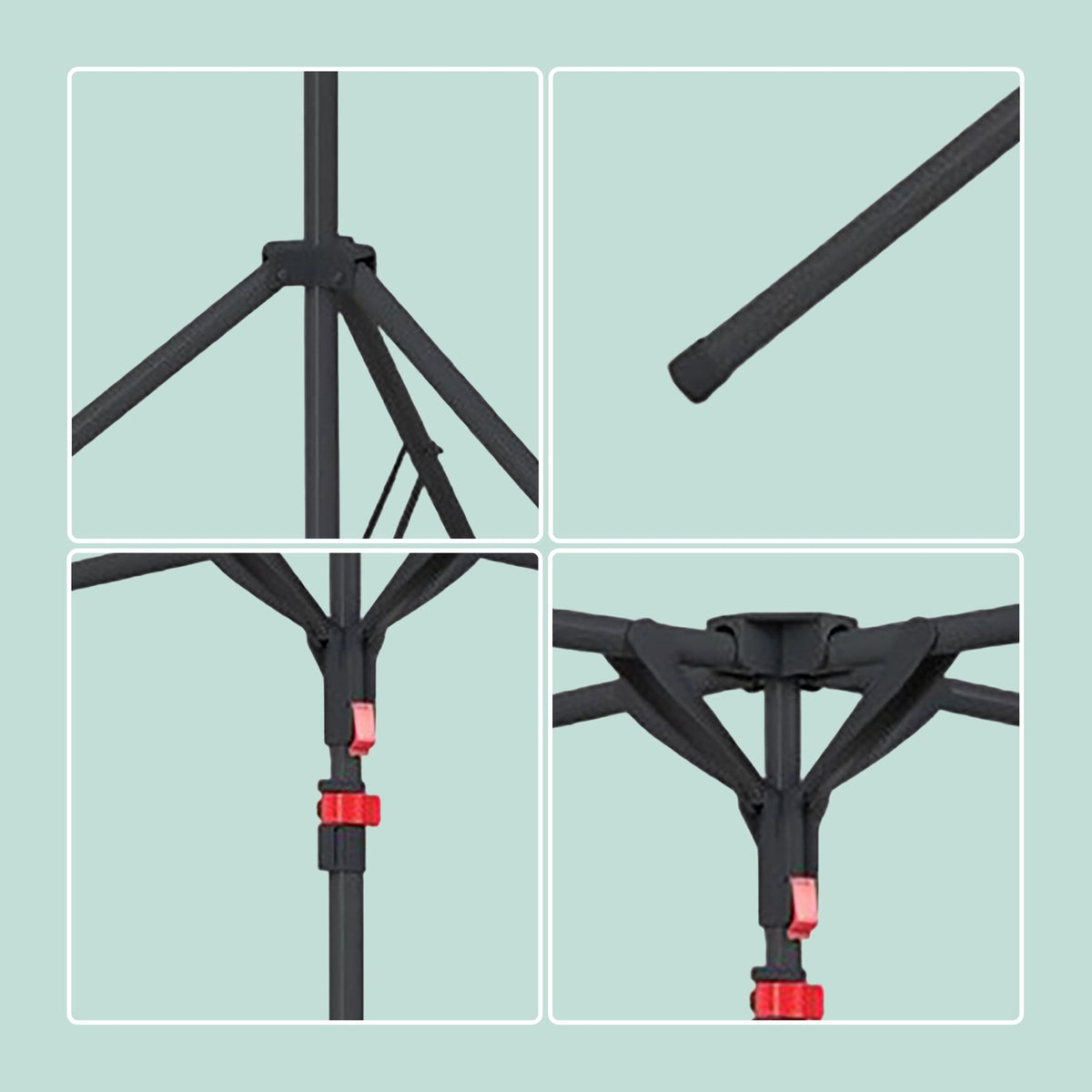 Folding Clothes Drying Rack, Space-Saving, 4 Arms