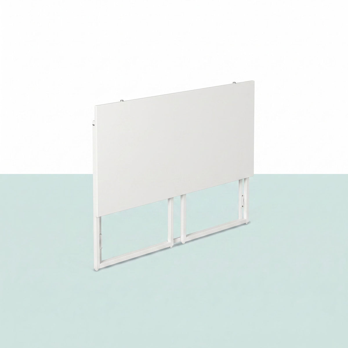 Folding Desk, White, 80x40 cm, Wood & Steel Frame