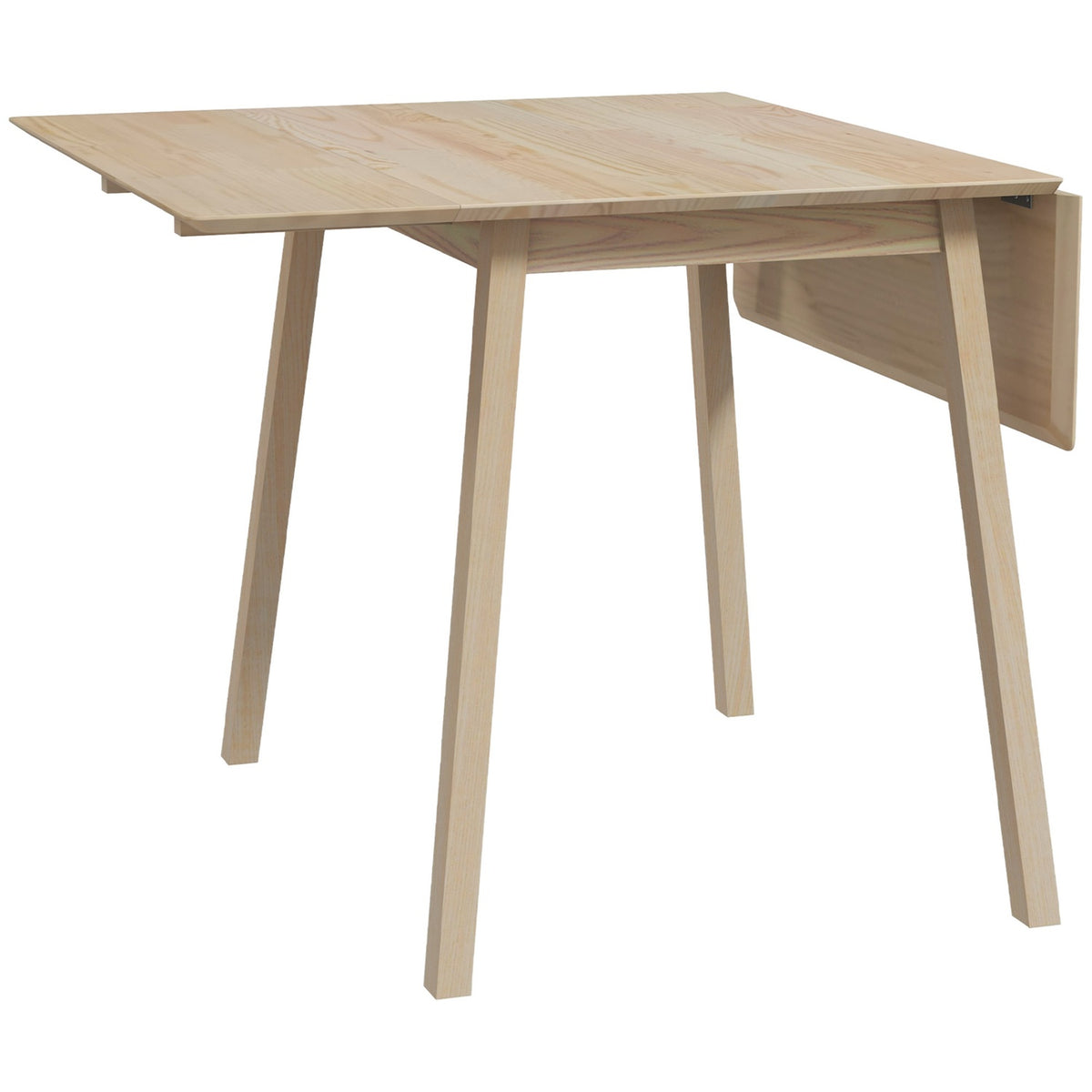 Folding Dining Table, Kitchen Table For 2-4 People, Folding Table, Dining Room Table Made Of Wood, For Small Rooms, 110 X 86 X 75 Cm, Natural