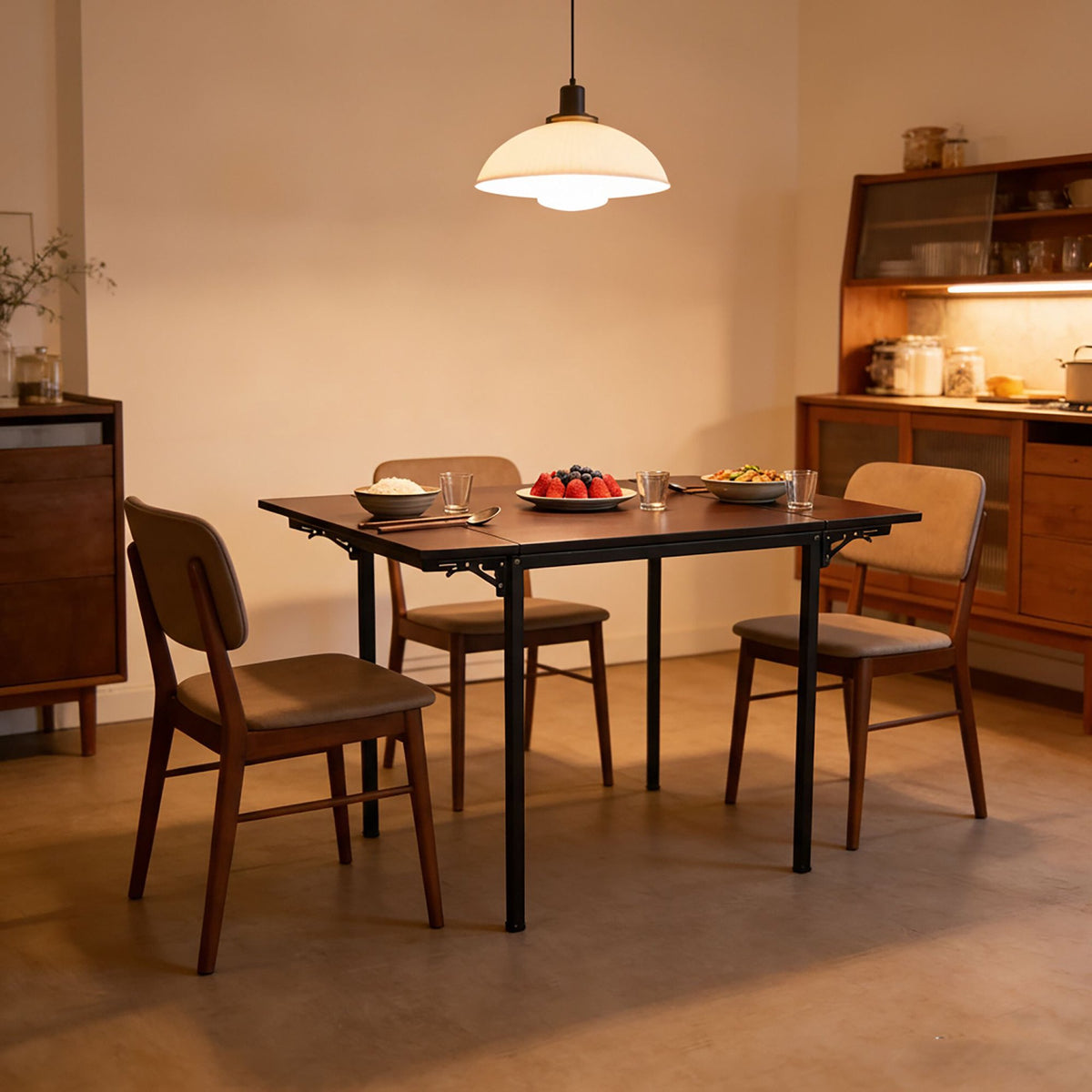 Folding Dining Table for 2–4, Space-Saving Design