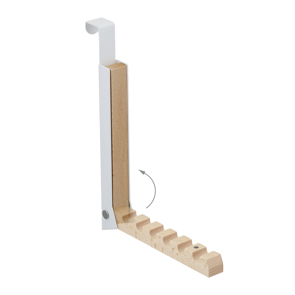 Folding Door Hanger Set, Metal & Wood, Space-Saving