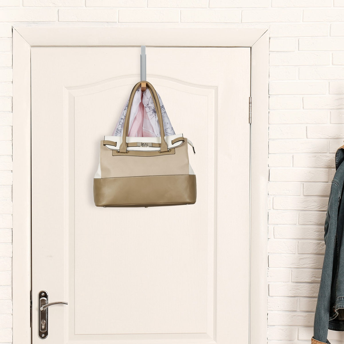 Folding Door Hanger Set of 2 – Metal & Wood