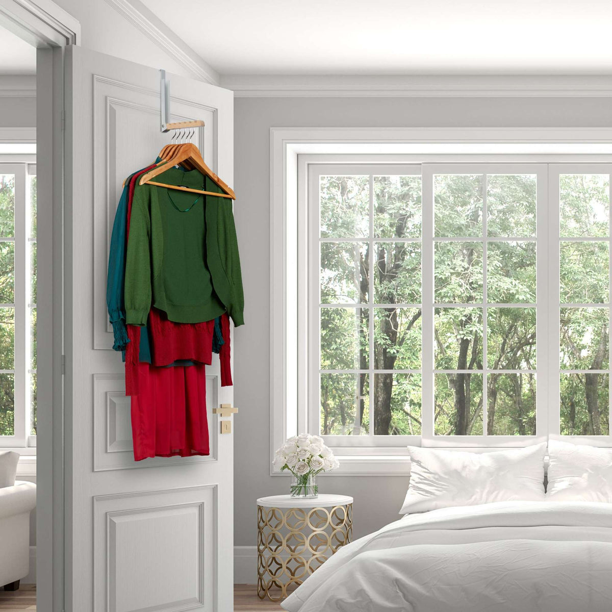 Folding Door Hook in Grey