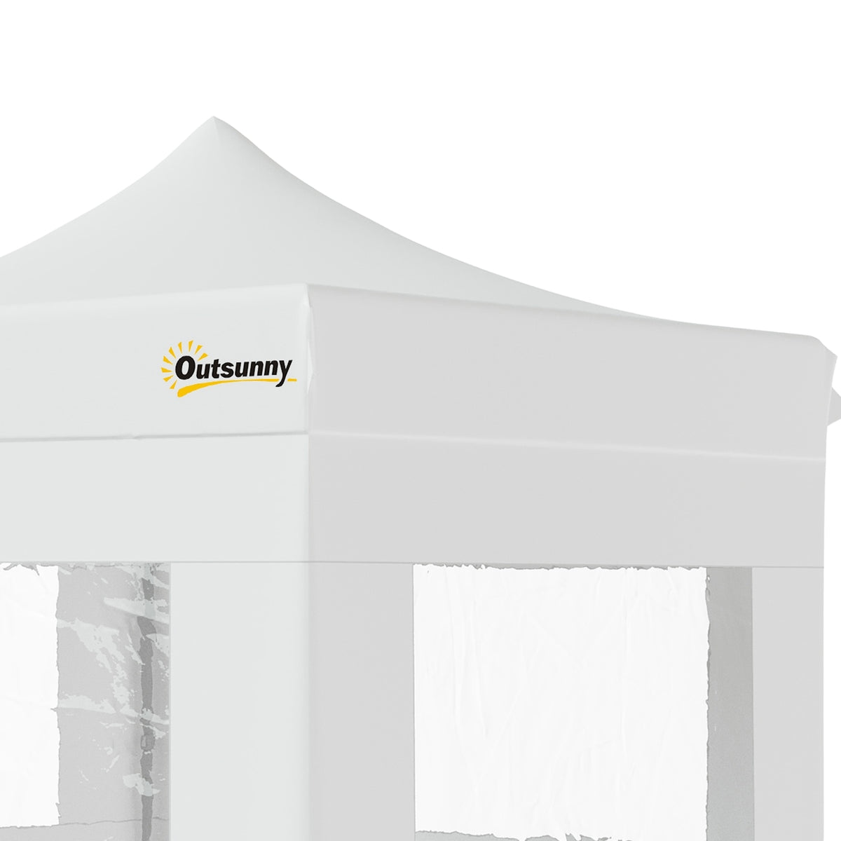 Folding Gazebo Gazebo Garden Tent With Side Walls Pop-Up Tent Waterproof Garden Gazebo White 300 X 300 X 320 Cm