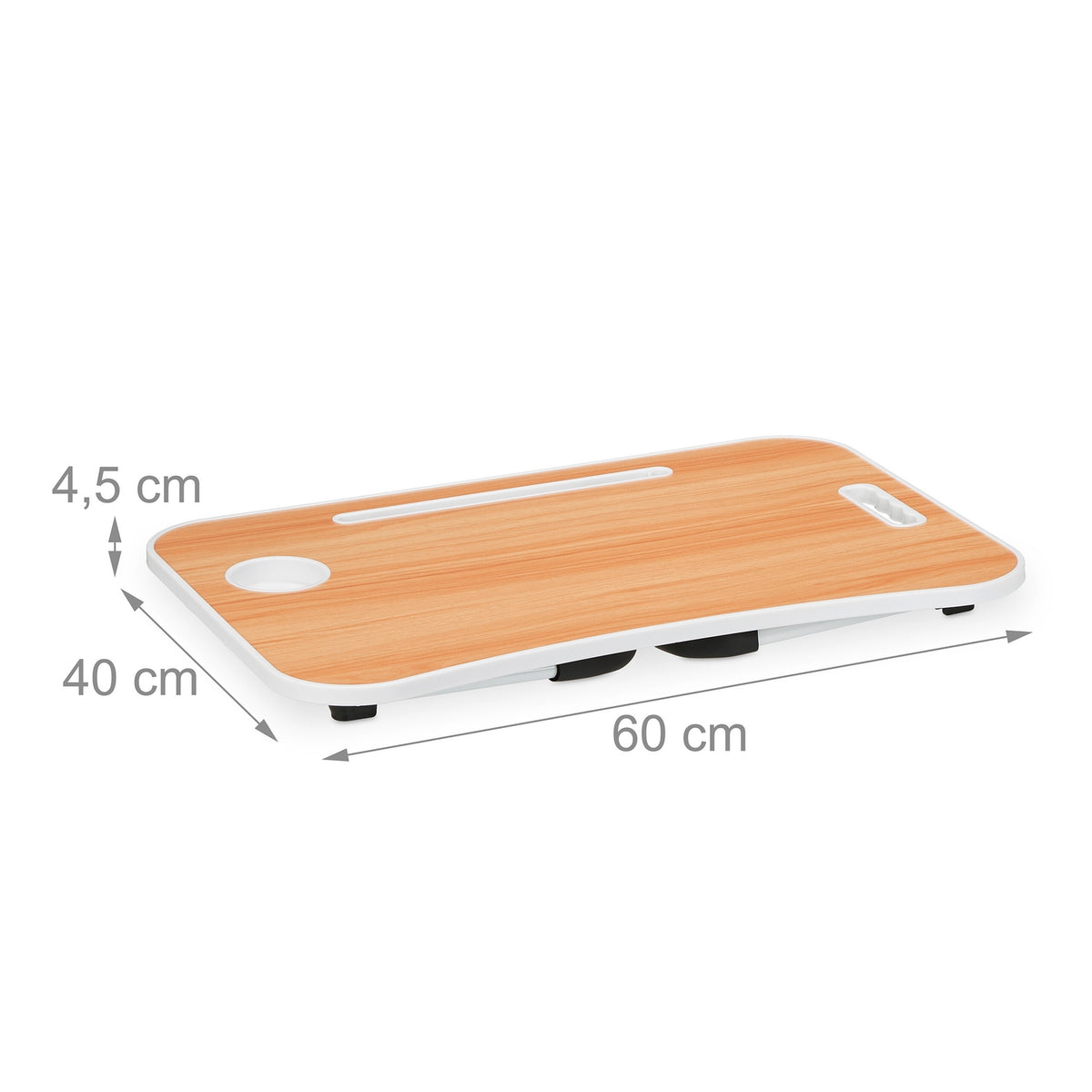 Folding Laptop Table with Non-Slip Feet, Portable Design