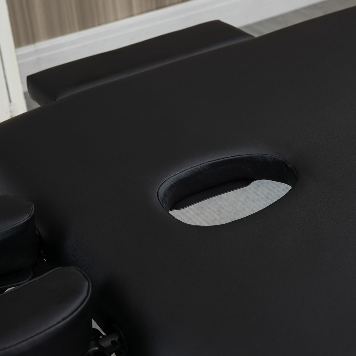 Folding Massage Table, Professional 7-Zone Massage Table, Height Adjustable, Loads Up To 130Kg, Ideal For Spa & Salon, Black
