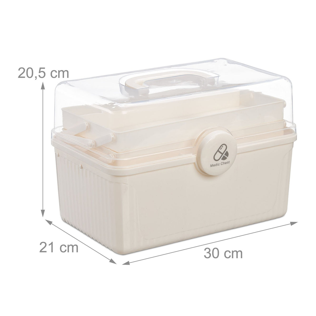 Folding Medicine Storage Box with 7 Compartments