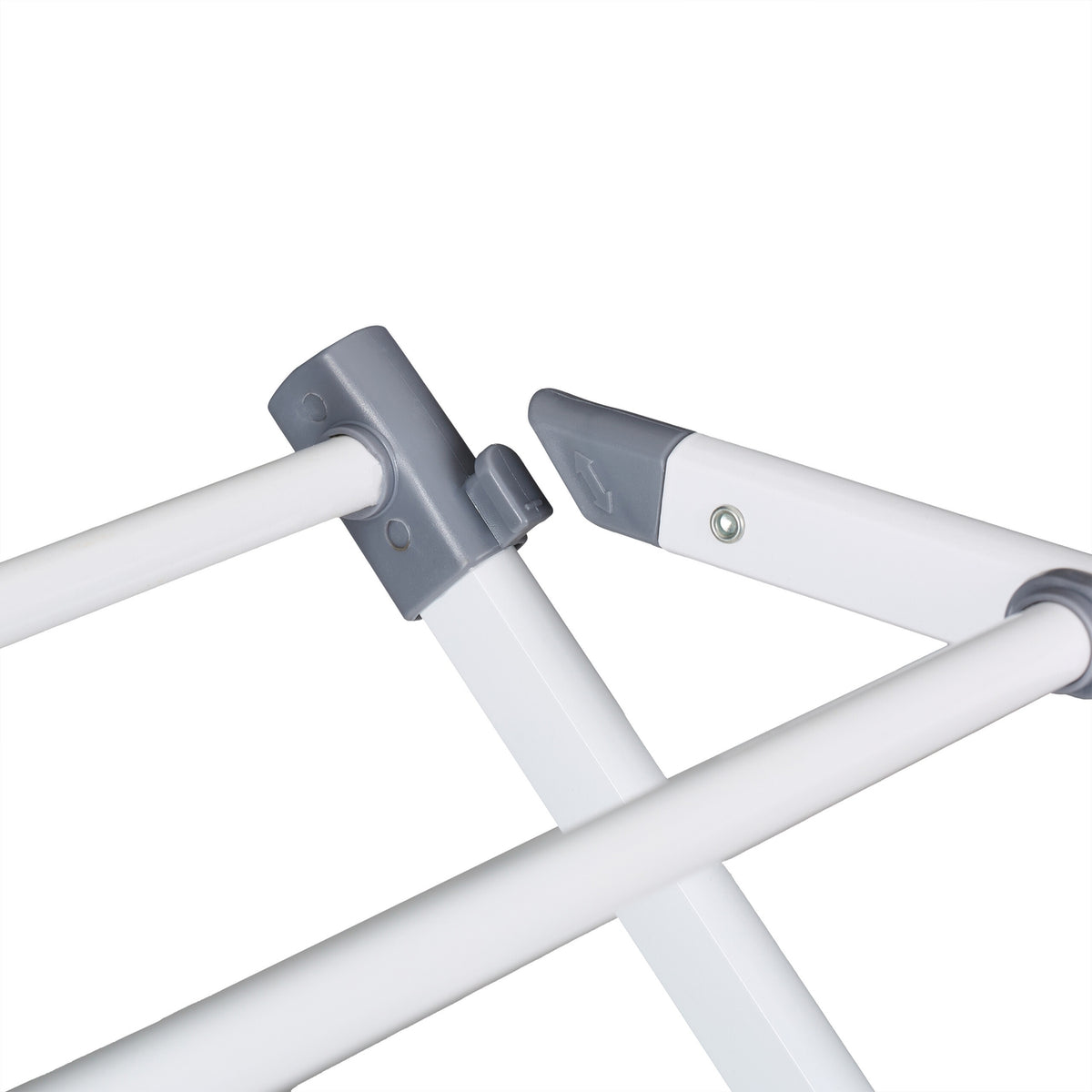 Folding Metal Laundry Rack – Space-Saving Vertical Dryer