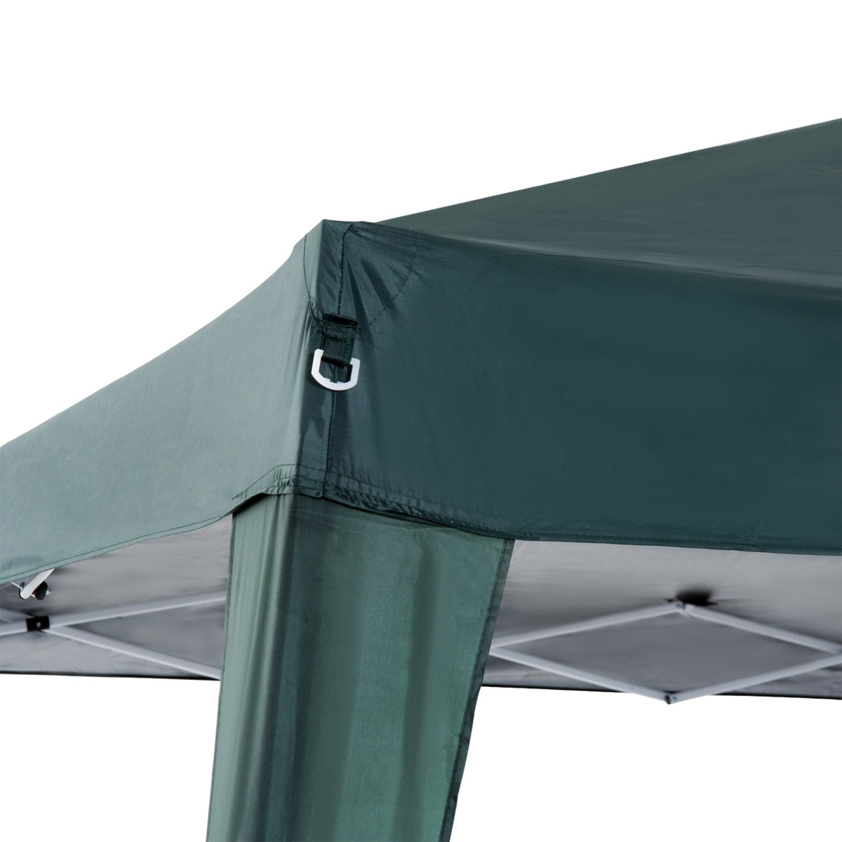 Folding Pavilion Pavilion Folding Tent Party Tent Incl. Carrying Bag 2.4X2.4M Steel Green
