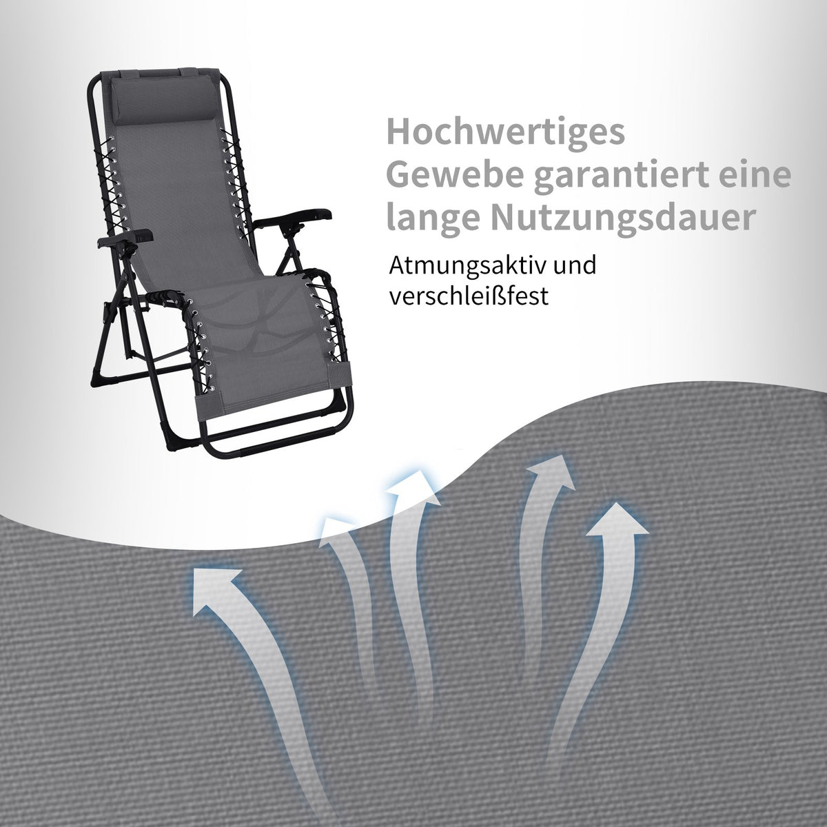 Folding Reclining Patio Chair Set, 2 Chairs and Table