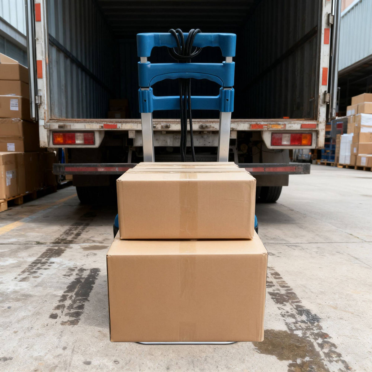 Folding Sack Truck, 70kg Capacity, Steel Frame