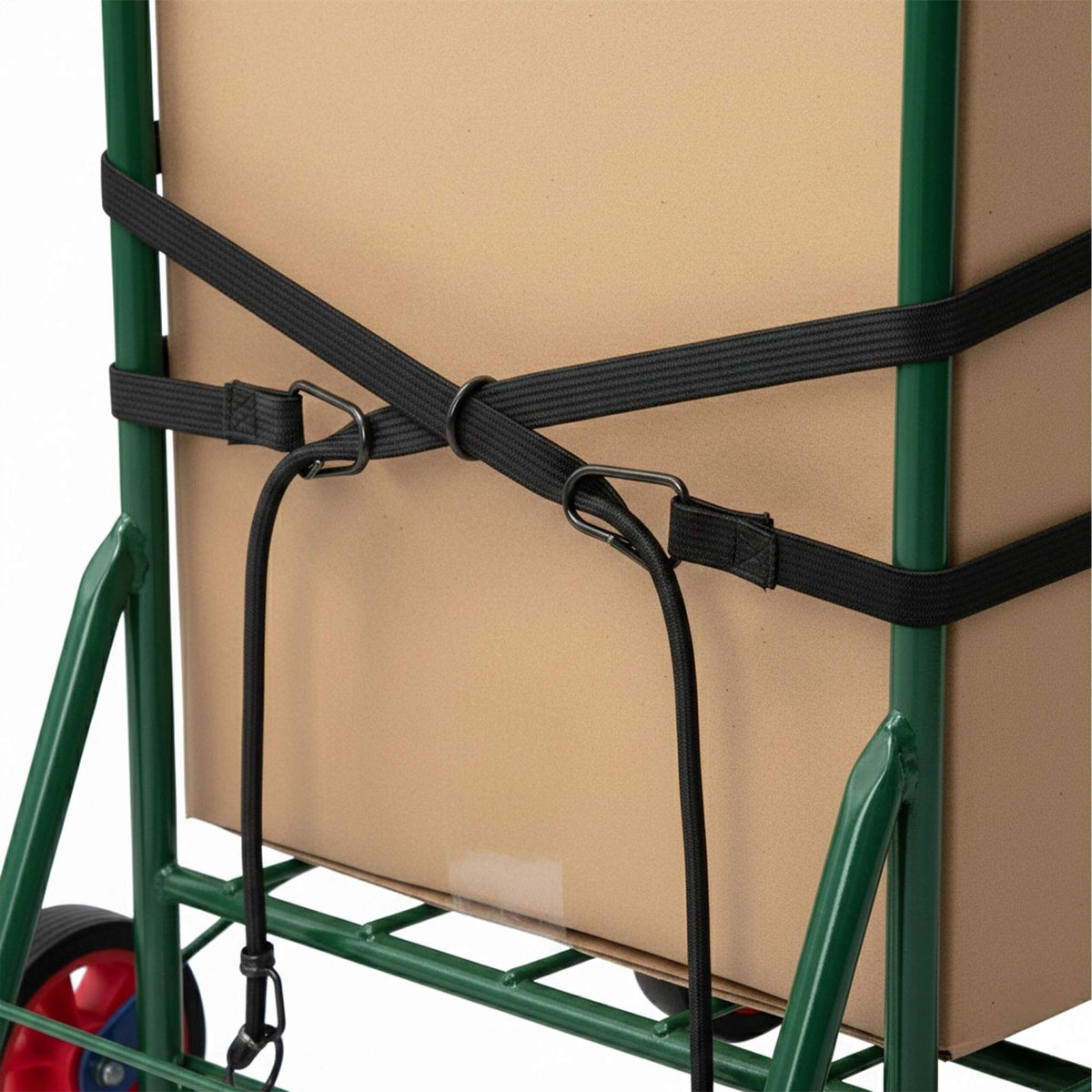 Folding Shopping Trolley with Bungee Cords, Steel Frame