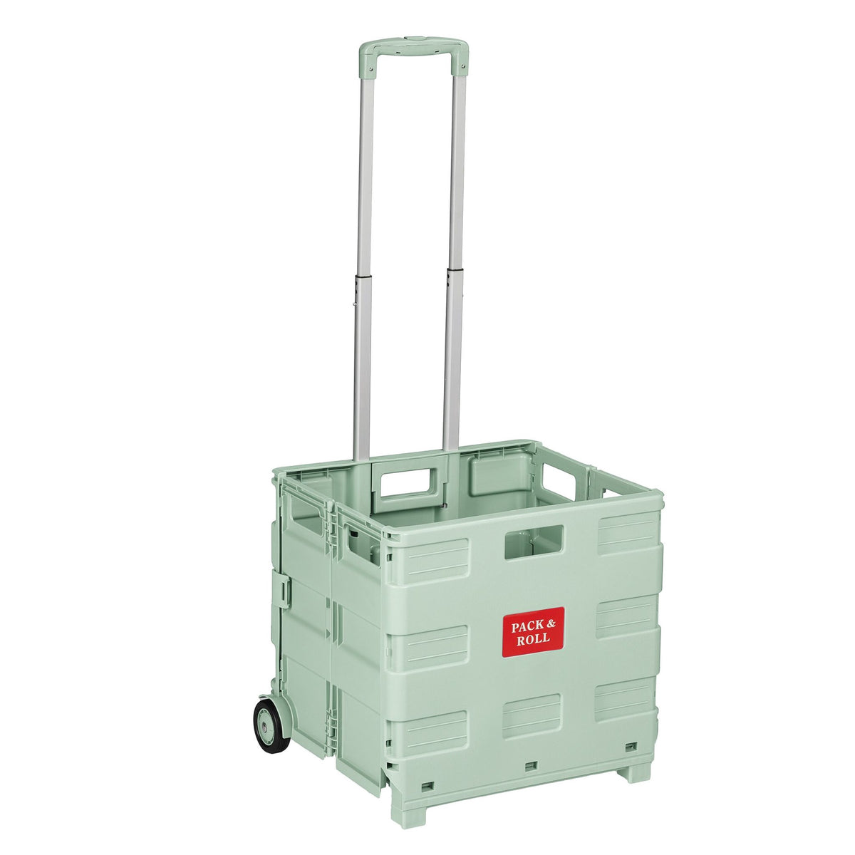 Folding Shopping Trolley with Telescopic Handle, 35kg Capacity