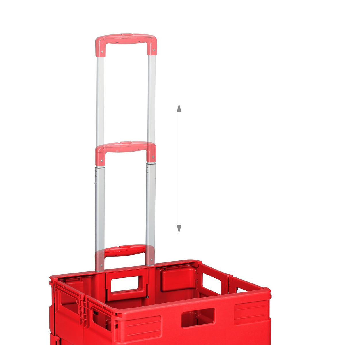 Folding Shopping Trolley with Telescopic Handle, 35kg Capacity