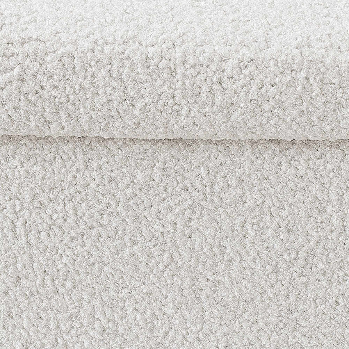 Folding Storage Bench, Teddy Fabric, Seats 2