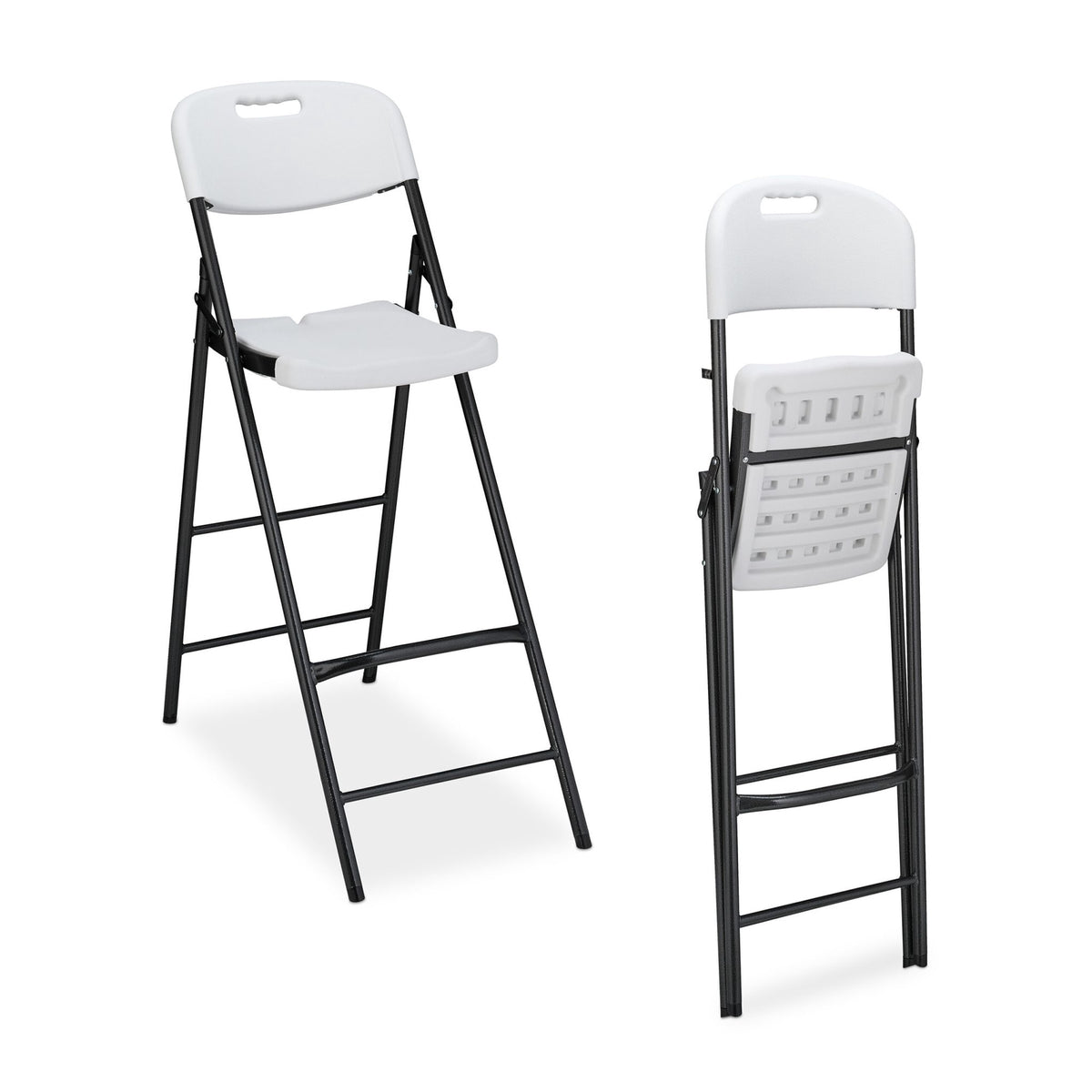 Folding bar stool set of 2