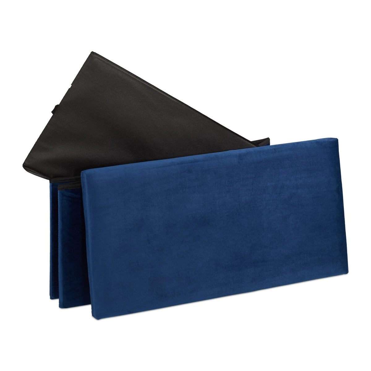 Folding bench in velvet